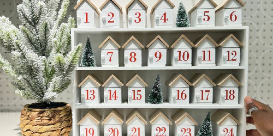 NEW Wooden House Advent Calendar Only $30 on Target.online