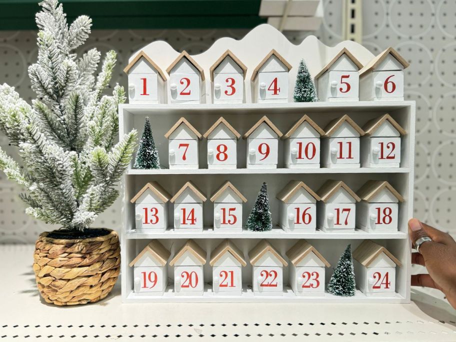 Threshold Christmas Wood House Advent Calendar