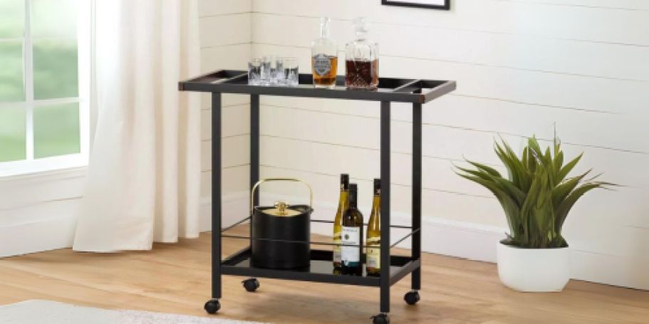 Up to 50% Off Target Furniture | Metal Bar Cart on Wheels Just $44.49 Shipped