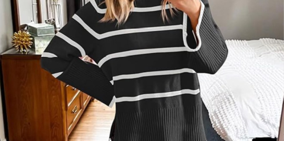 Women’s Oversized Sweater Only $13.99 on Amazon (Reg. $30)