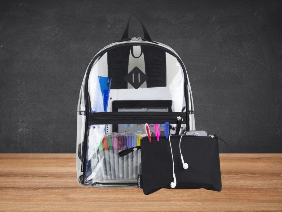 Clear Eastsport Backpack w/ Pencil Pouch Only $8.78 on Walmart.online