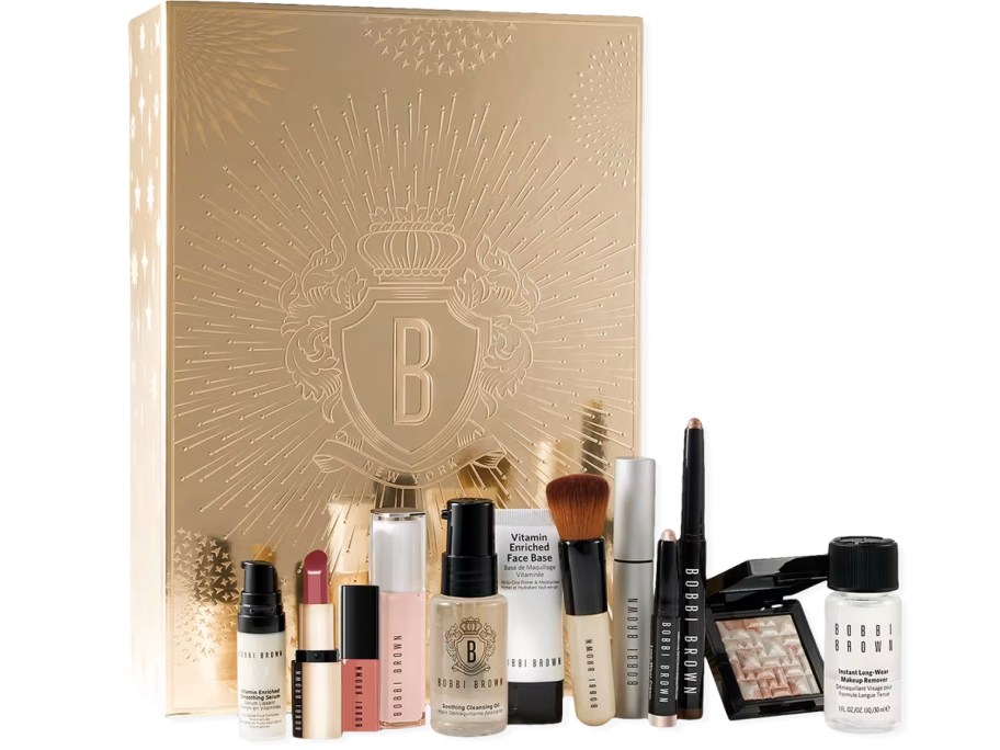 bobbi brown advent calendar box with products in front