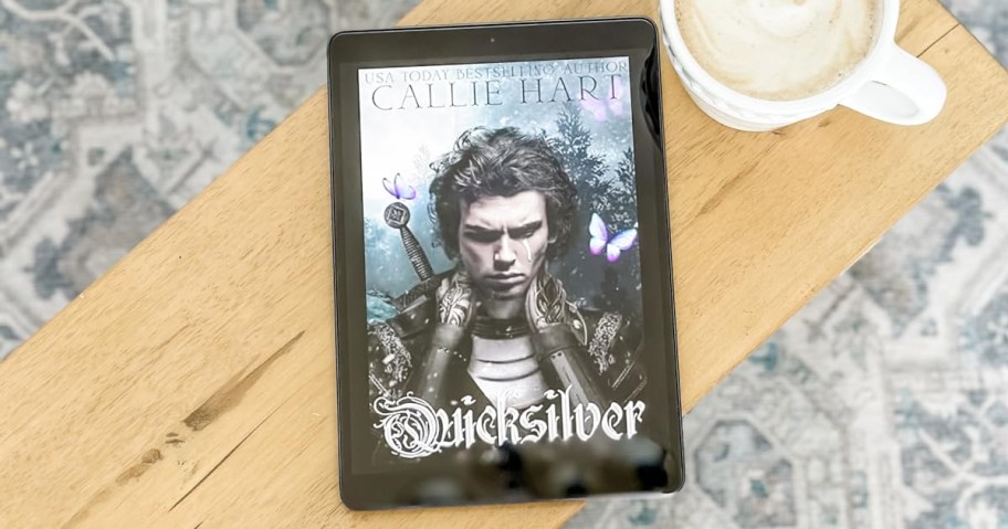 kindle showing cover of Quicksilver book on Kindle