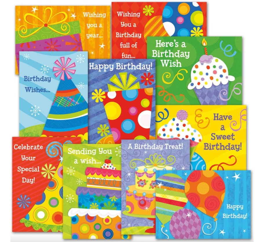 variety of birthday cards 