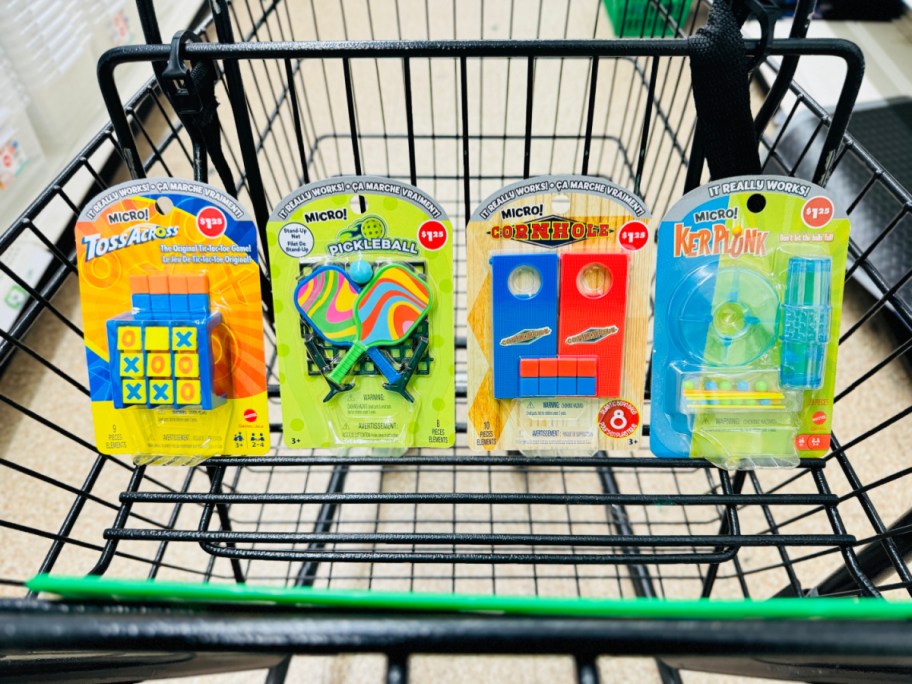 mini games in dollar tree cart