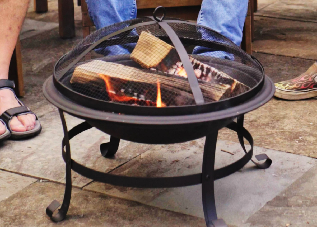 Wood Burning Fire Pit w/ Cover & Poker Just $29.99 on Walmart.online (Reg. $90)