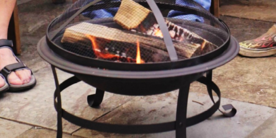 Wood Burning Fire Pit w/ Cover & Poker ONLY $29.99 on Walmart.online (Reg. $90)