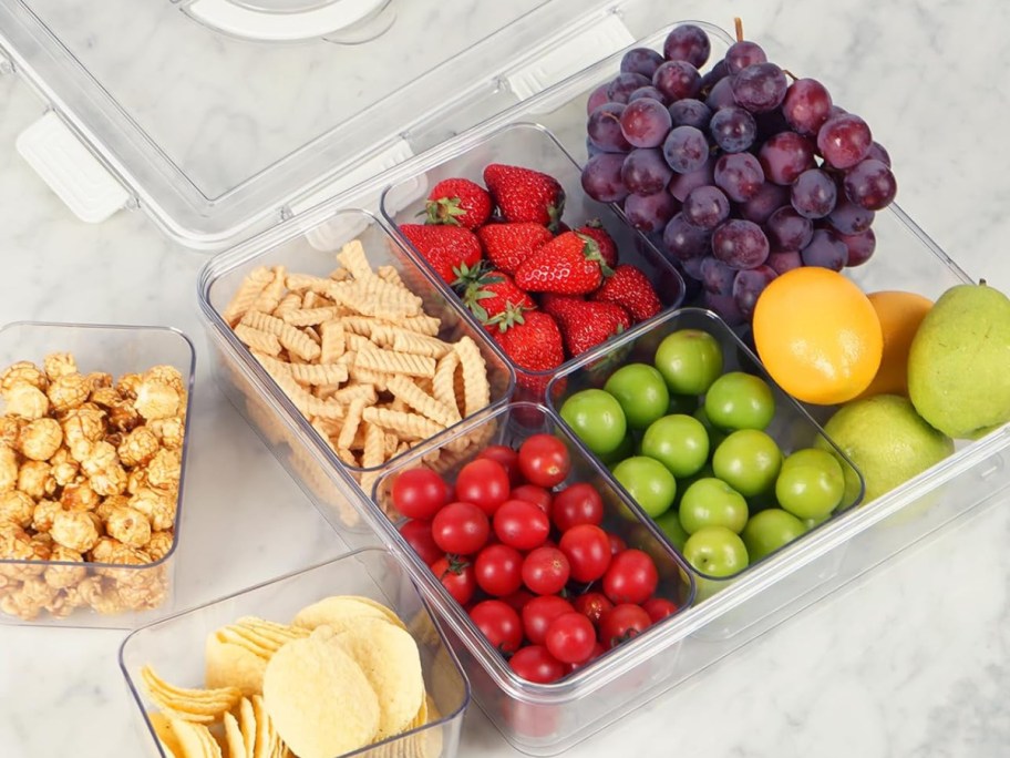 fruit container with food in there