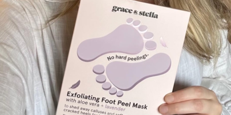 Grace & Stella Foot Peeling Masks 4-Pack Just $7.96 on Amazon (Only $1.99 Per Pair)