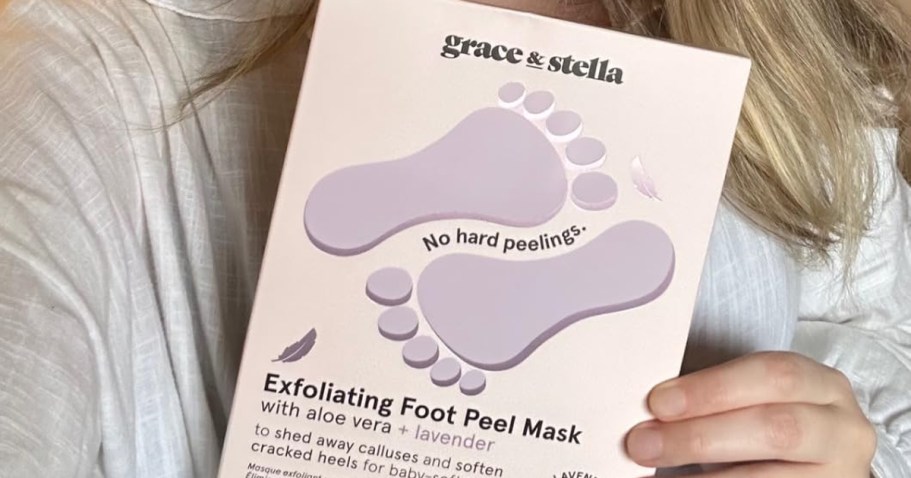 Grace & Stella Foot Peeling Masks 4-Pack Just $7.96 on Amazon (Only $1.99 Per Pair)