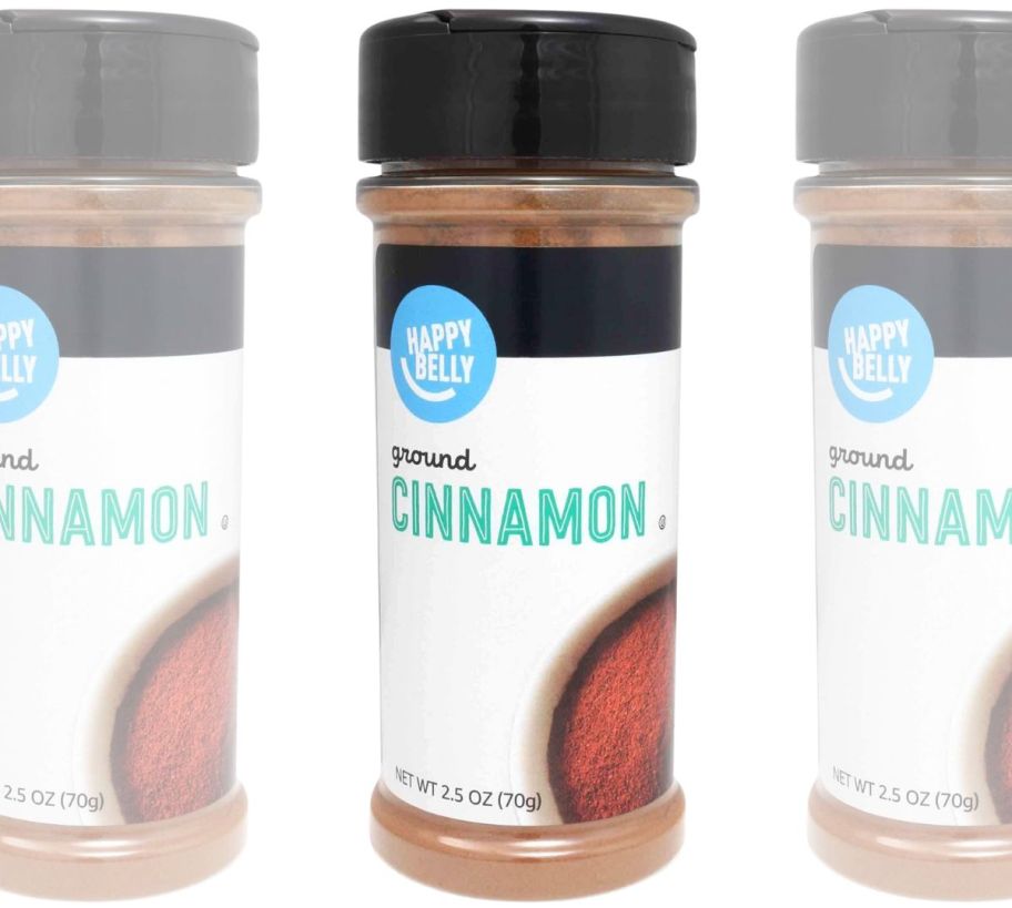 happy belly cinnamon bottle stock image