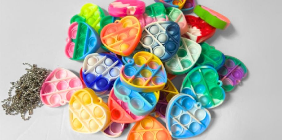 Heart-Shaped Fidget Toys 30-Pack Just $6 on Amazon | Fun Valentine’s Day Candy Alternative