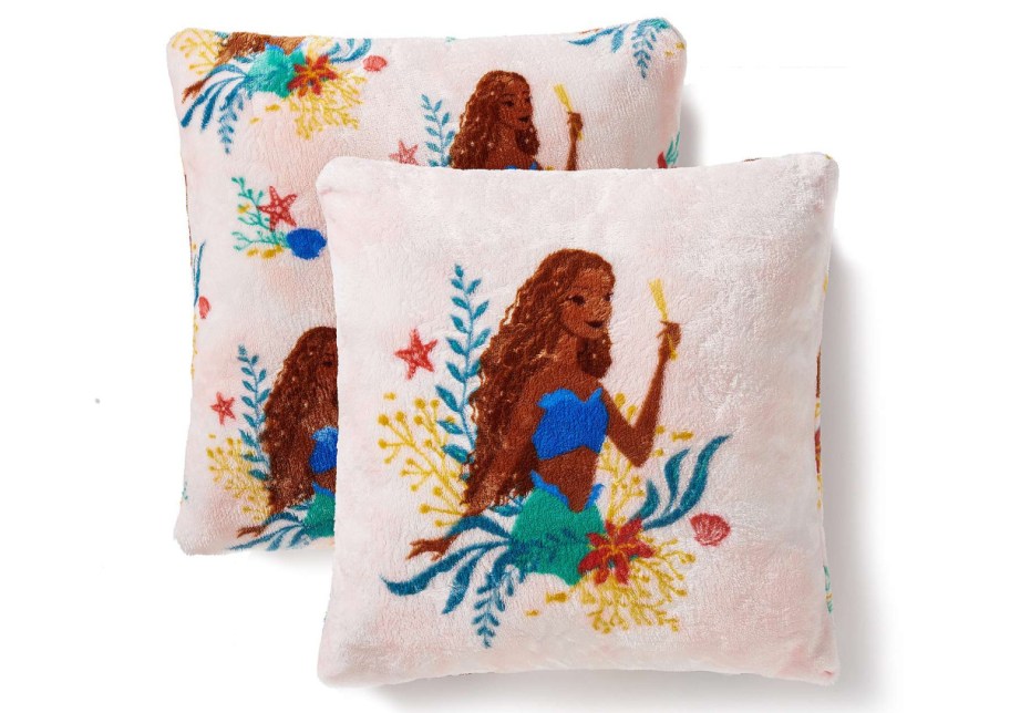 little mermaid throw pillow 2 pack