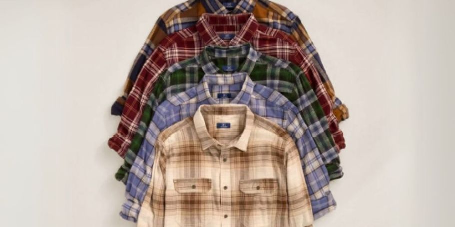 Men’s Flannel Shirts Just $6.98 & More on Walmart.online