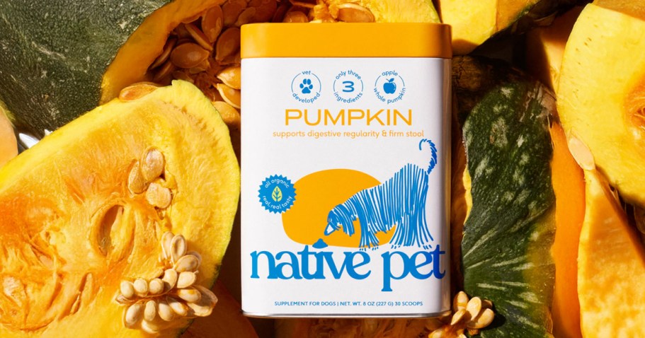 Native Pet Pumpkin Digestive Support Only $11.99 on Amazon (Reg. $20)