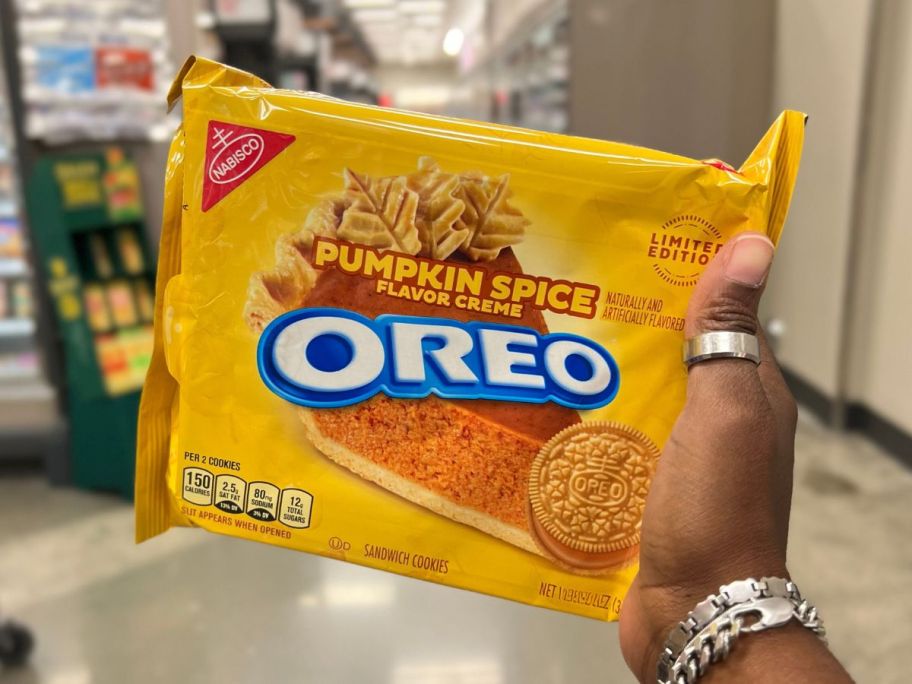 OREO Pumpkin Spice Limited Edition 10.68oz in hand in store