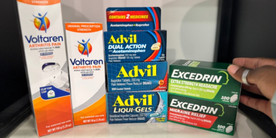 Up to $10 eGift Card* w/ Purchase of Advil, Excedrin, or Voltaren at Walmart (+ Chance to Win** a $5,000 Travel Grand Prize!)