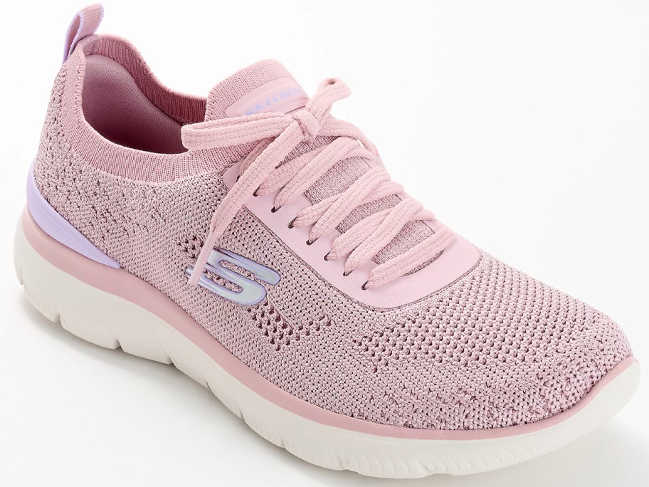 pink sketchers sneaker 