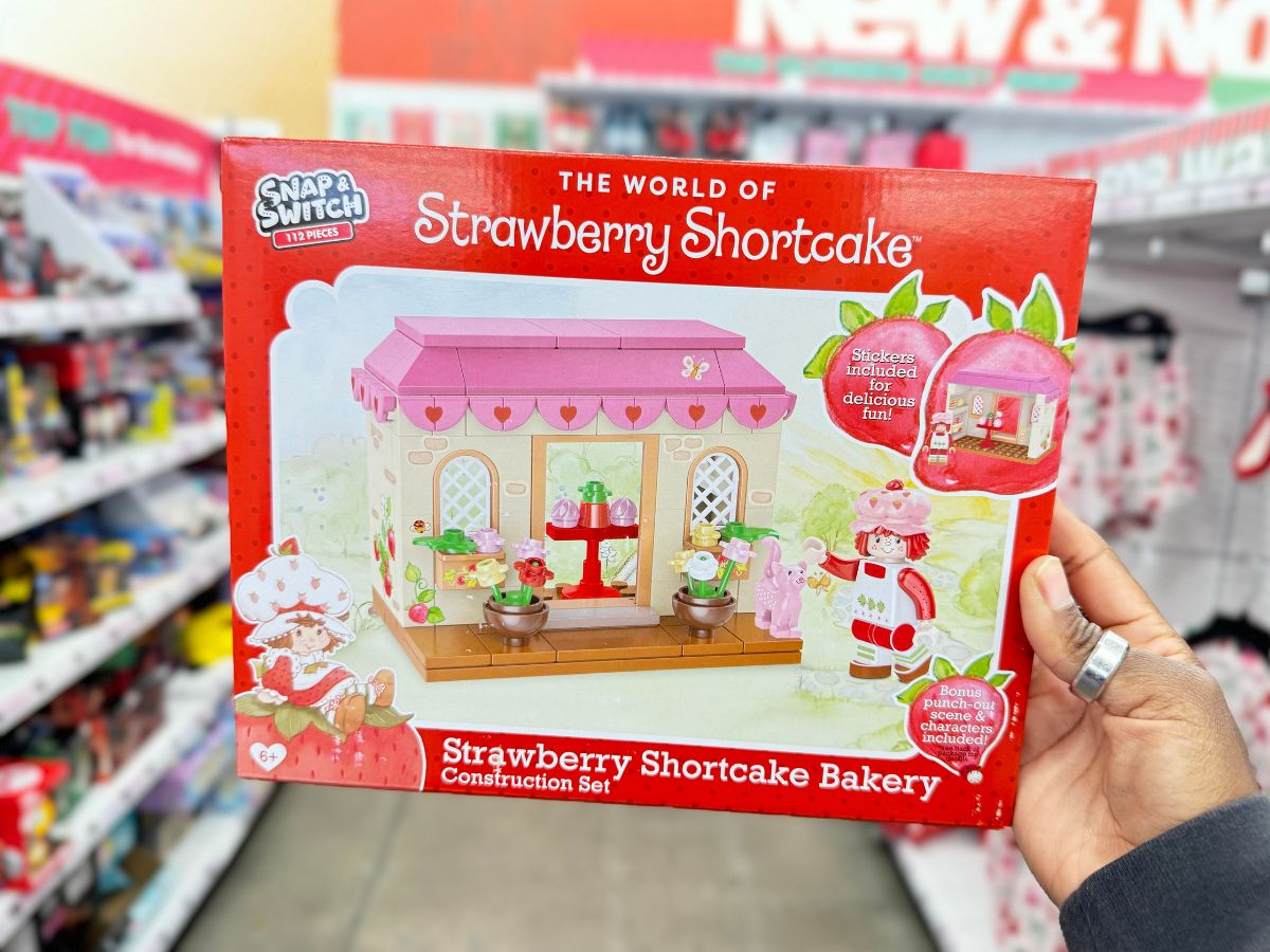 Five Below Strawberry Shortcake Finds – Toy Construction Sets & Pillows Only $5!