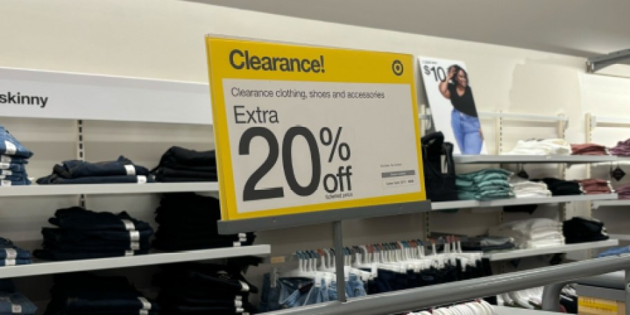 GO! Possible EXTRA 20% Off Target Clearance Clothing, Shoes, & Accessories!