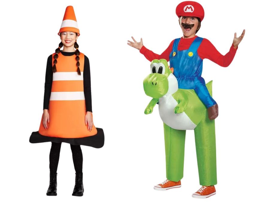 two people wearing target halloween costumes