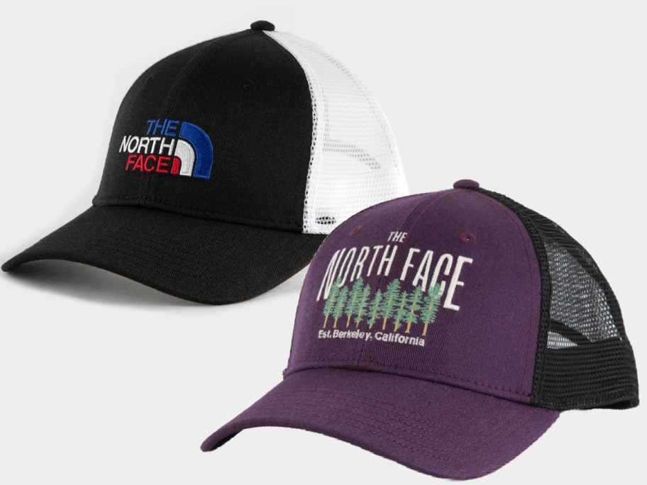 two the north face trucker hats