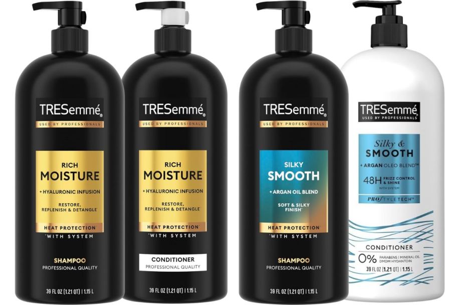 large bottles of tresemme shampoos and conditioners