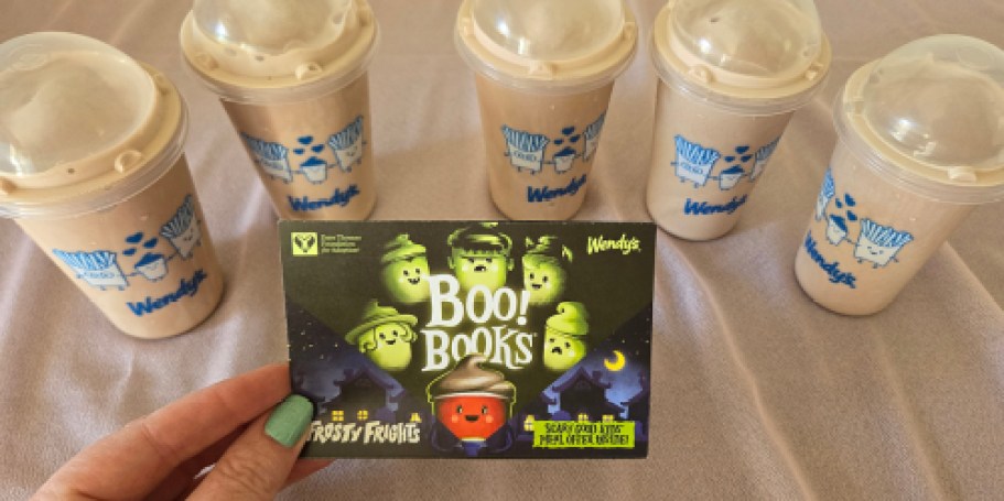 Wendy’s Halloween Boo Books are Back – Get 5 Free Jr. Frosty Coupons for Just $1!