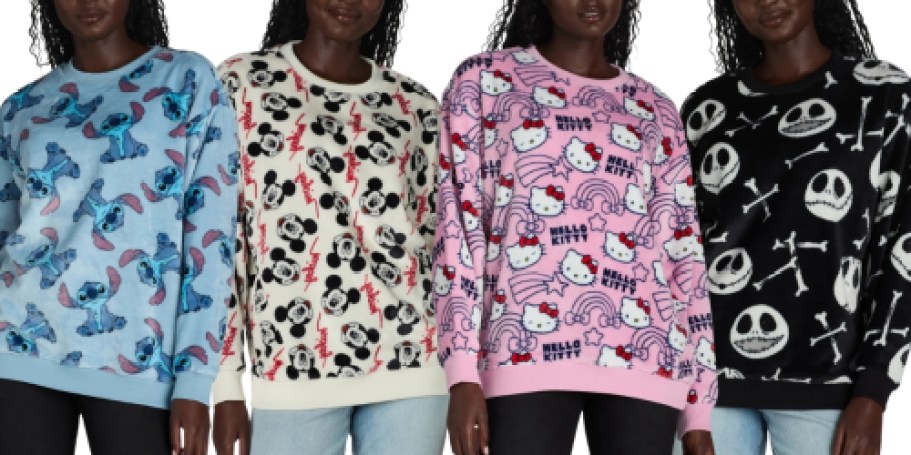 Women’s Character Sweatshirts Only $10 Shipped for Walmart+ Members (Reg. $20) – Includes Plus Sizes