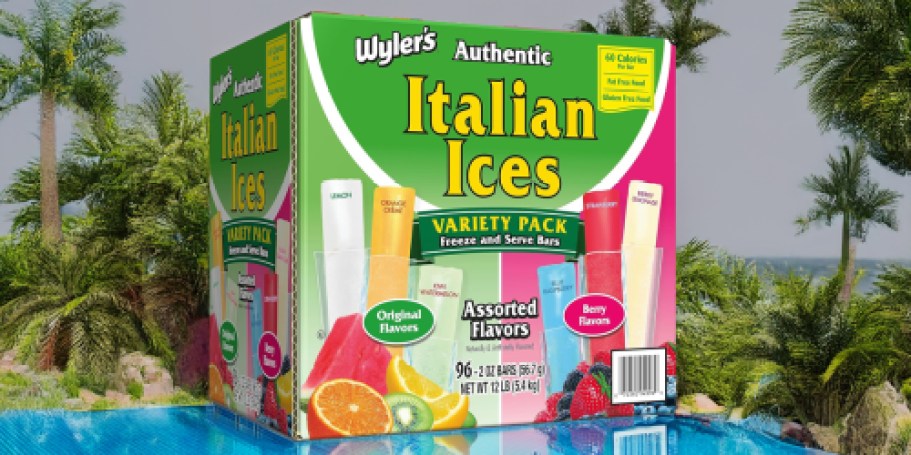 Wyler’s Italian Ice Freezer Bars 96-Count Variety Pack Just $9.98 Shipped on Amazon (Regularly $20)
