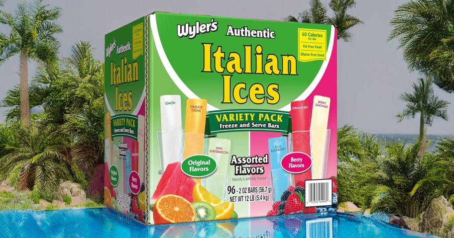 box of italian ice bars