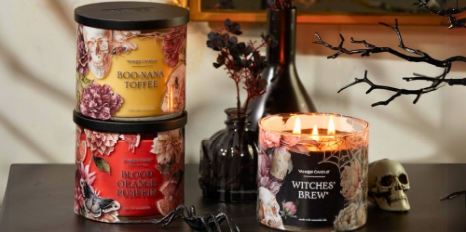 GO! 60% Off Halloween Yankee Candles | 3-Wick Candles Just $10 (Reg. $25)