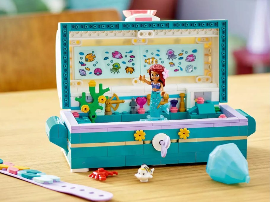 a LEGO Disney's The Little Mermaid Ariel’s Treasure Chest set