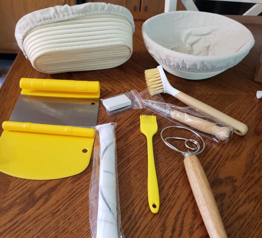 a dough proofing kit on a kitchen countertop