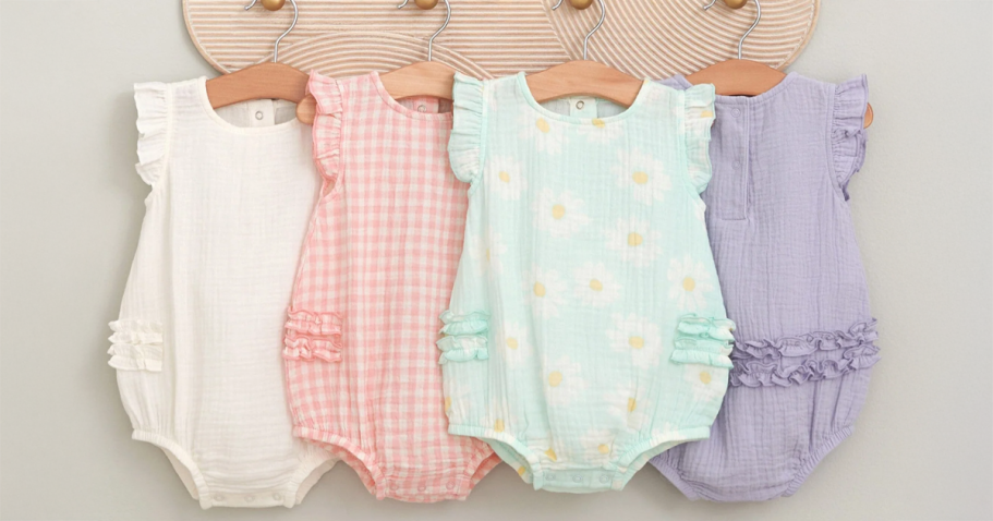 Up to 80% Off Gerber Baby Clothes & Accessories | $7.50 Rompers and More!