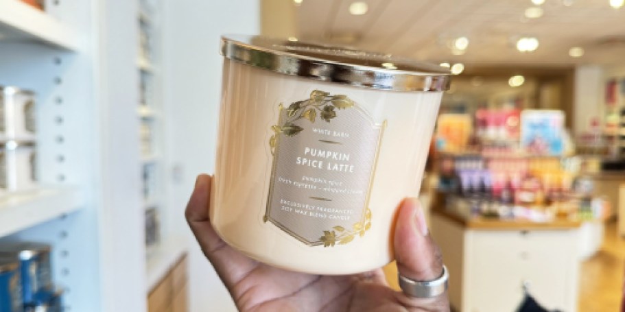 FREE Bath & Body Works 3-Wick Candle + Free Shipping w/ $50 Purchase (Today Only)