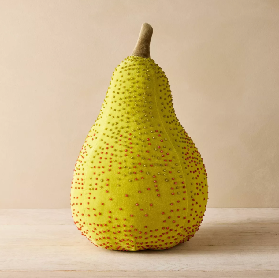 Beaded Pear Pillow from Target's John Derian vintage collection