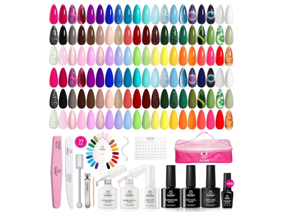 Beetles Gel Nail Polish World Travel Collection 77-Piece Set