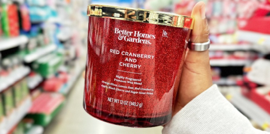 Better Homes & Gardens Glittery Christmas Candles Only $9.78 on Walmart.online