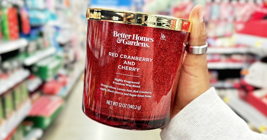 Better Homes & Gardens Glittery Christmas Candles Only $9.78 on Walmart.online