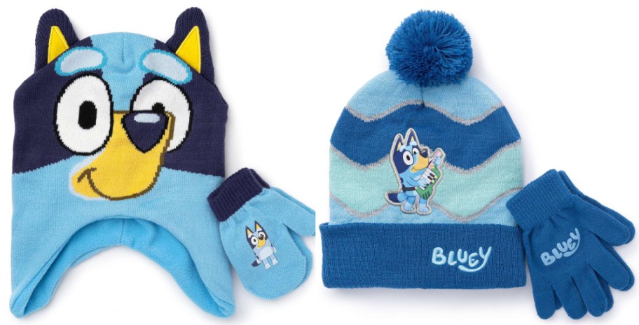 Bluey hat and mittens sets