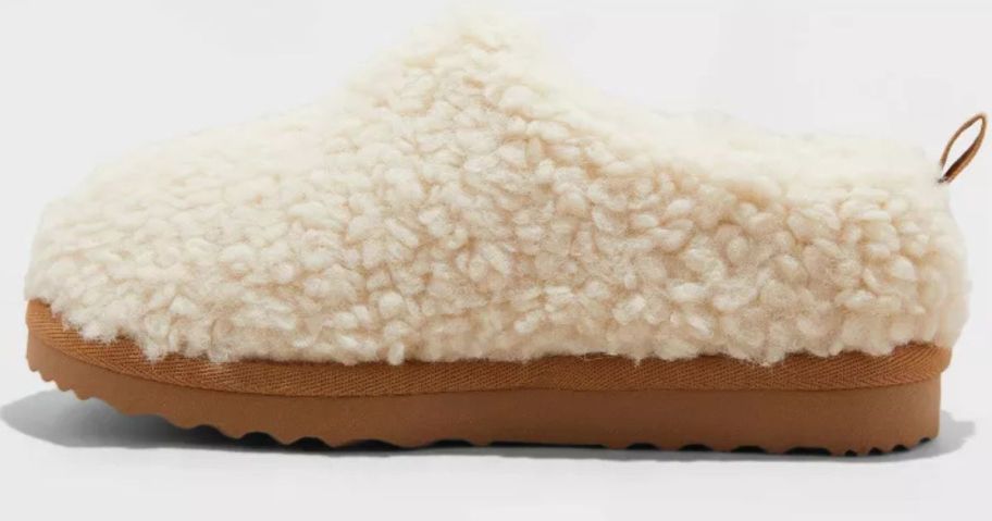 Cat & Jack Kids' Faux Shearling Clog Slippers