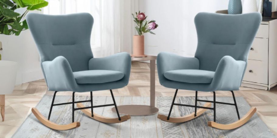 Nursery Rocking Chair 2-Piece Set Only $182 Shipped on Wayfair (Just $91 Each!)