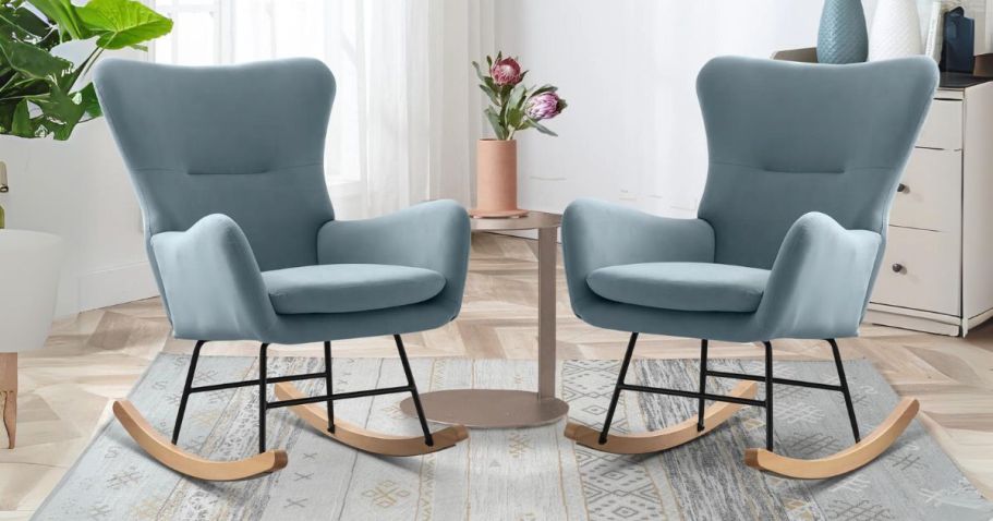 Nursery Rocking Chair 2-Piece Set Only $182 Shipped on Wayfair (Just $91 Each!)