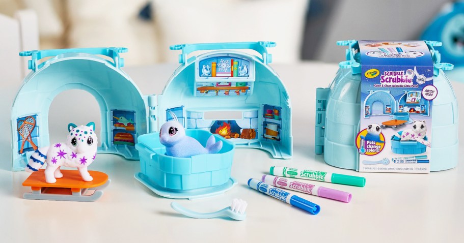 Crayola Scribble Scrubbie Color-Changing Igloo Set Only $5.71 on Amazon (Reg. $18)