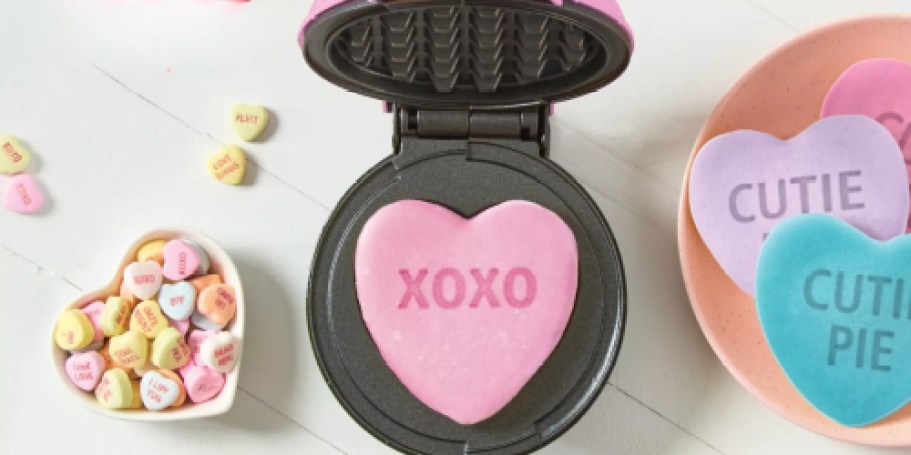 Dash x Sweethearts Mini Waffle Maker from $9 on Kohls.online (Reg. $25)