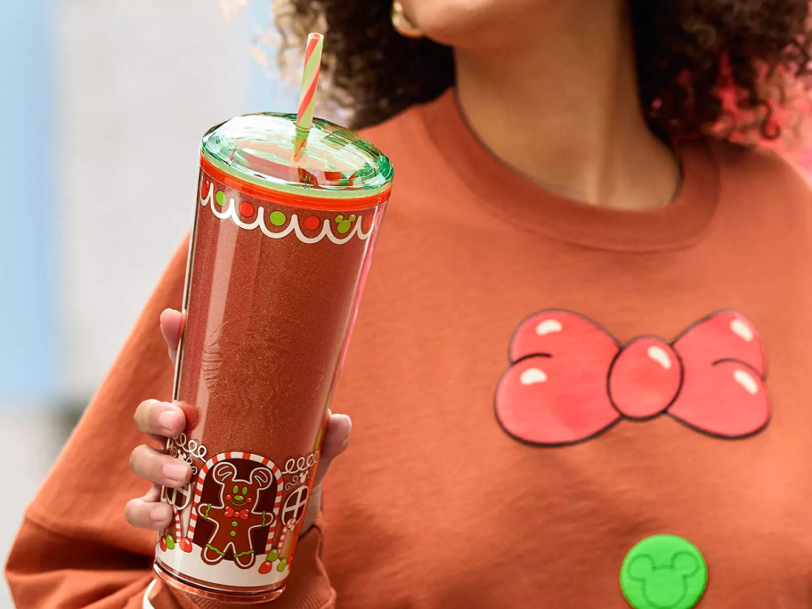 Disney Eats Gingerbread Starbucks Tumbler with Straw