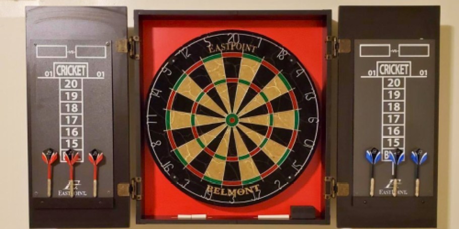 Dartboard Set w/ Cabinet & Accessories Just $29.97 on Amazon (Reg. $80)