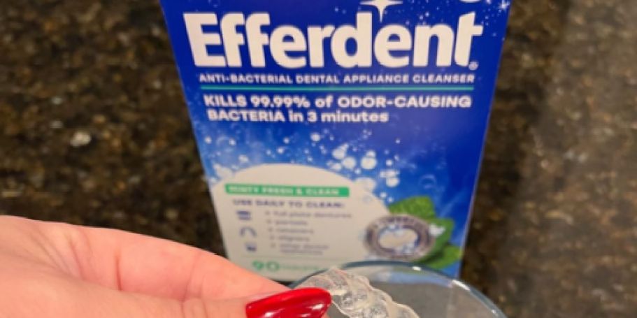 Efferdent Cleaning Tablets 44-Count $1.89 Shipped on Amazon (Great for Cleaning Water Bottles!)