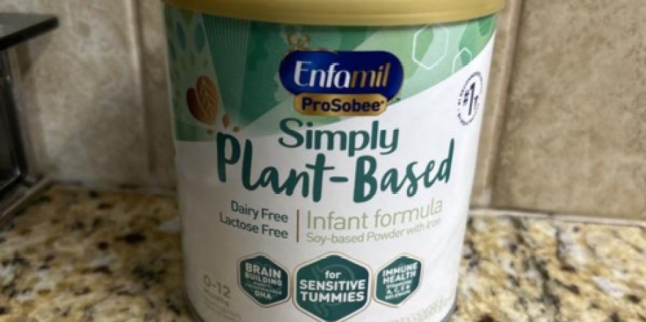 $100 Off Enfamil Plant-Based Formula 4-Pack on Amazon (Just $13.85 Each!)